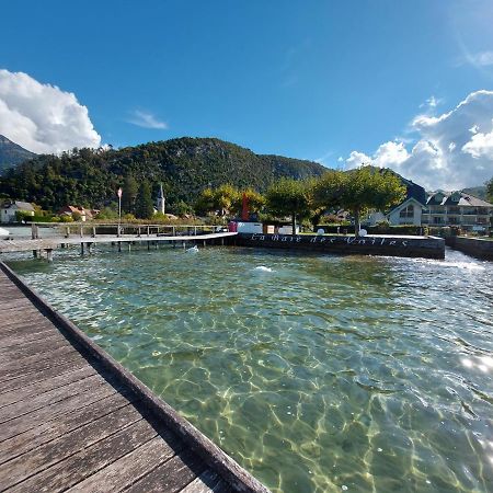 Au Bord Du Lac D'Annecy, Logement Type Loft, Dans Residence Avec Plage Et Ponton Privee Дюэн Экстерьер фото