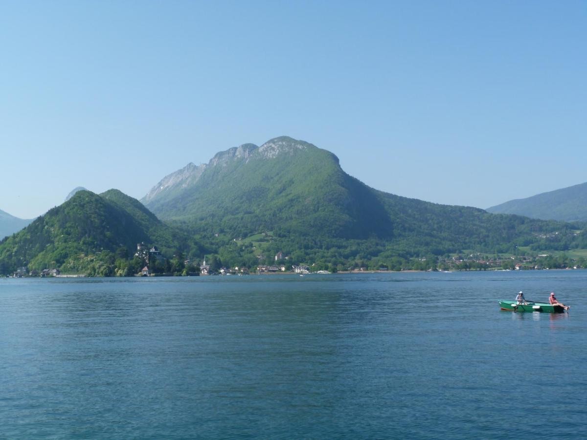Au Bord Du Lac D'Annecy, Logement Type Loft, Dans Residence Avec Plage Et Ponton Privee Дюэн Экстерьер фото