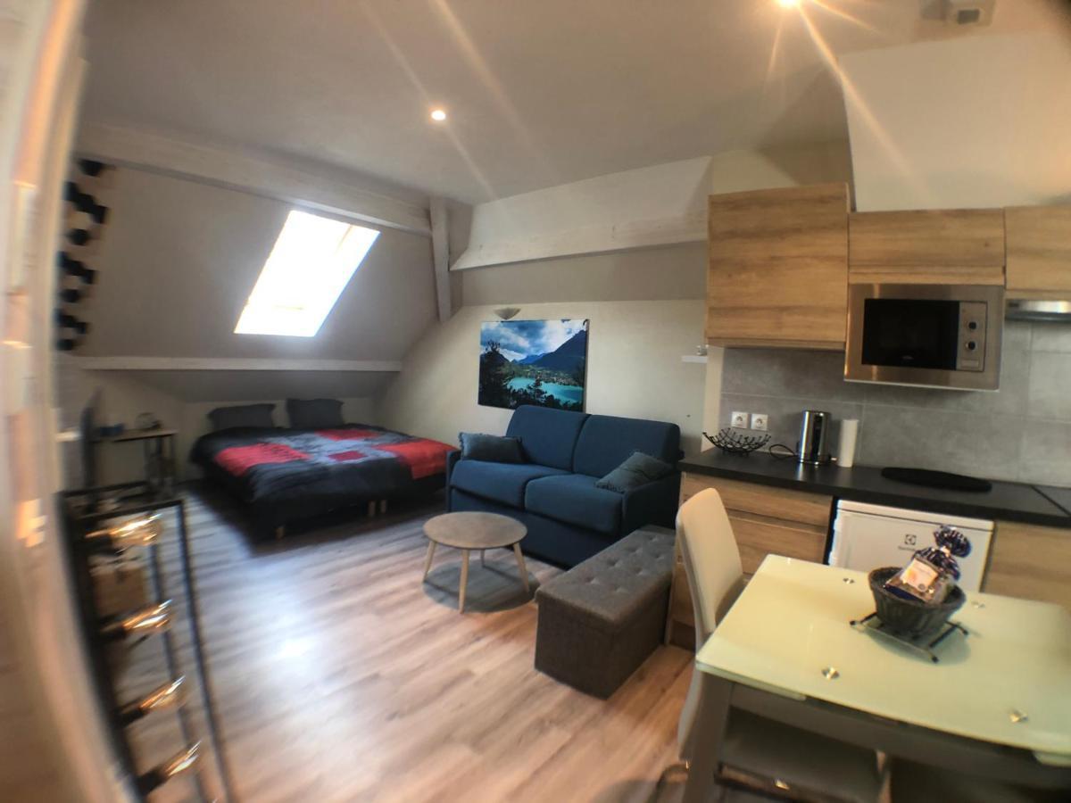 Au Bord Du Lac D'Annecy, Logement Type Loft, Dans Residence Avec Plage Et Ponton Privee Дюэн Экстерьер фото