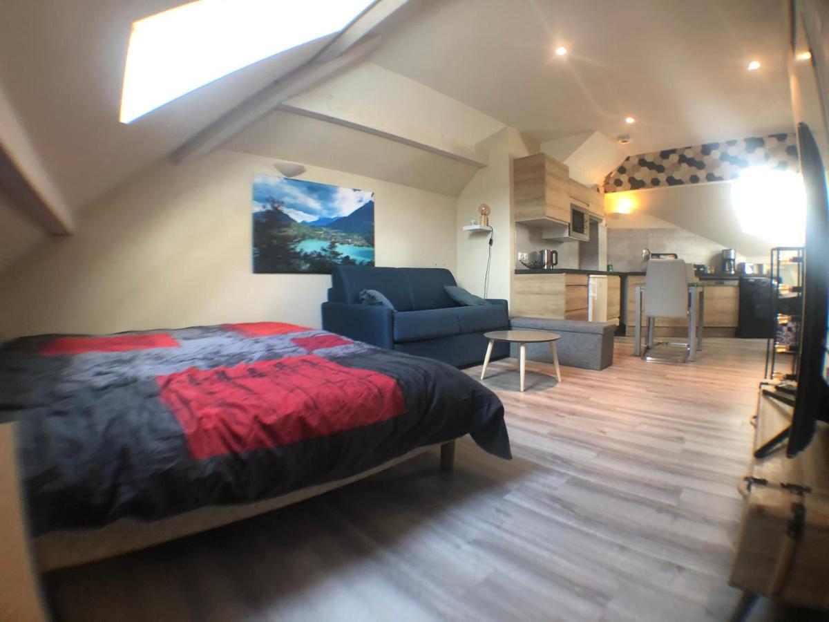 Au Bord Du Lac D'Annecy, Logement Type Loft, Dans Residence Avec Plage Et Ponton Privee Дюэн Экстерьер фото