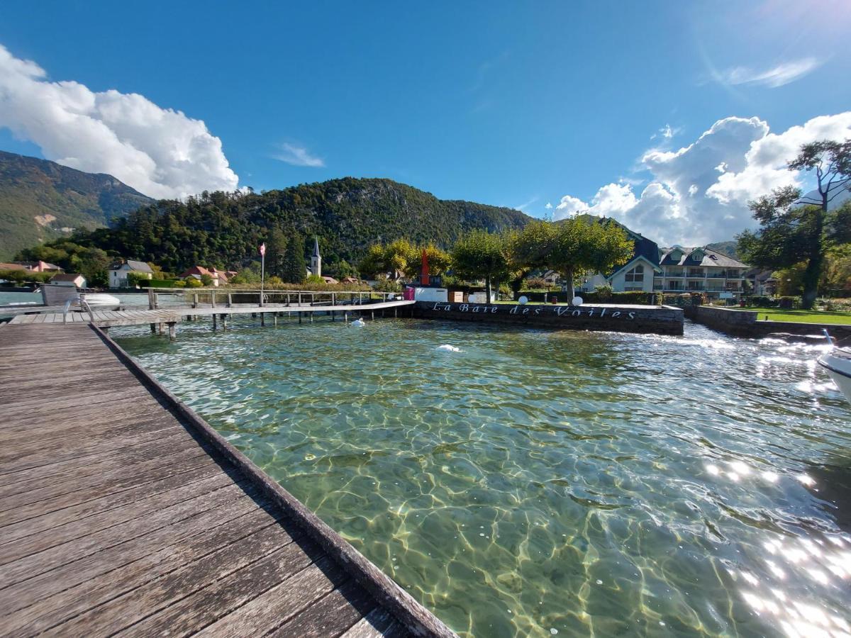 Au Bord Du Lac D'Annecy, Logement Type Loft, Dans Residence Avec Plage Et Ponton Privee Дюэн Экстерьер фото