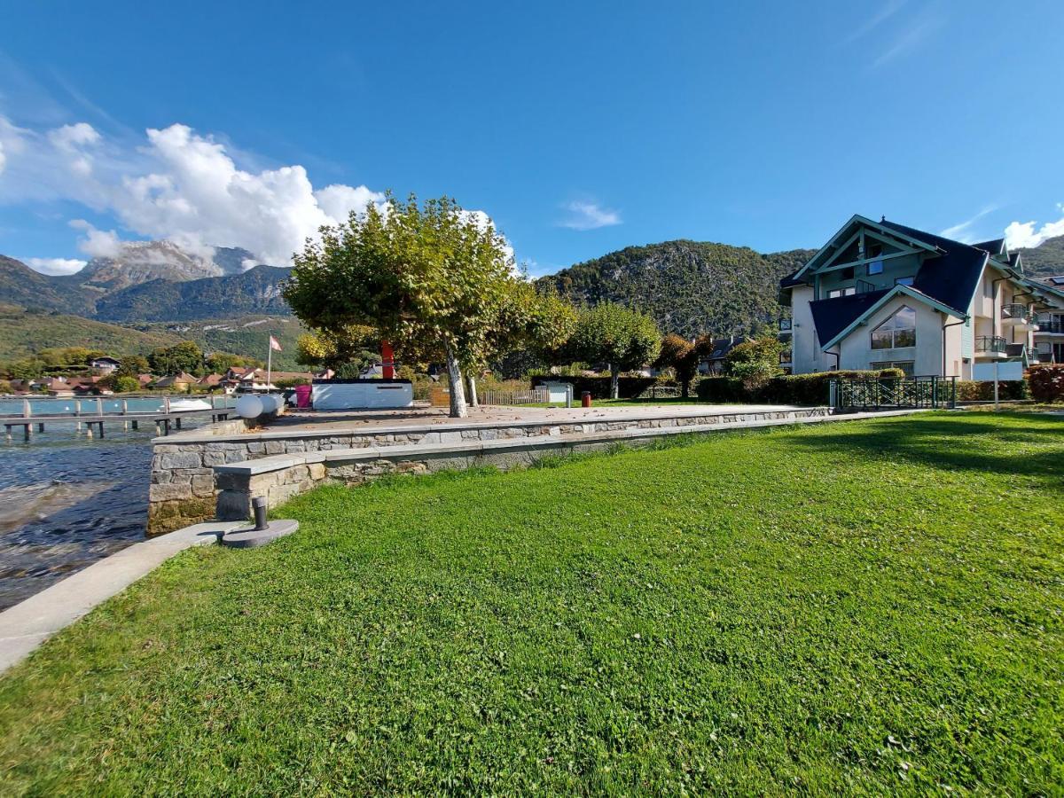 Au Bord Du Lac D'Annecy, Logement Type Loft, Dans Residence Avec Plage Et Ponton Privee Дюэн Экстерьер фото